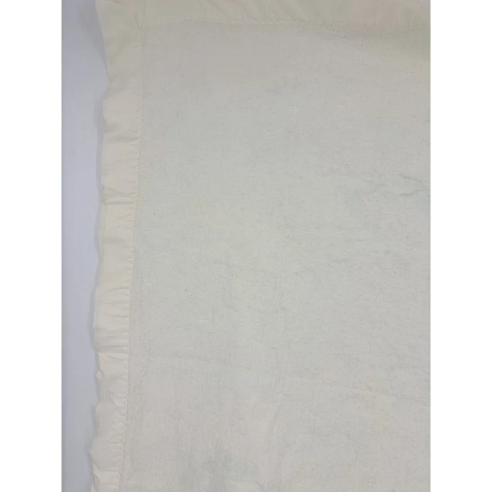 Vintage North Star Acrylic Baby Blanket By Chatham Satin Trim Duck Ducklings